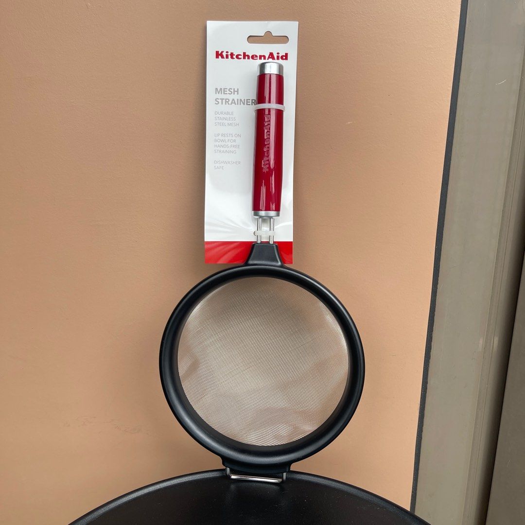 Kitchenaid Mesh Strainer - Stainless Steel Mesh - Empire Red (Category: Other Kitchenware & Tableware) located in Manila. Submitted by hodlclub (Listing ID 1328176983, Image 1). Description: Brand new.