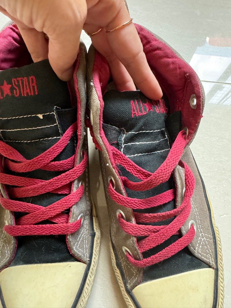 Limited Edition Converse all star high top slip ons with thick tongue Carousell