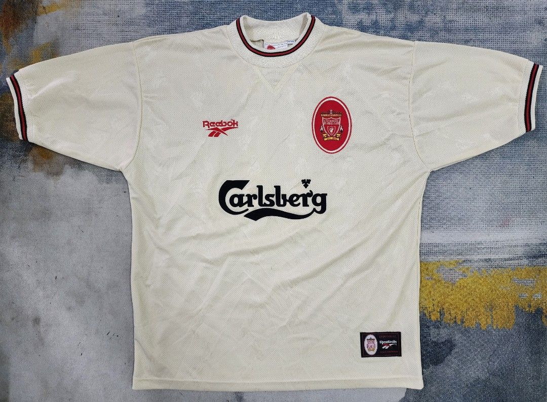 Liverpool 1996/97 Away jersey, Men's Fashion, Tops & Sets, Tshirts