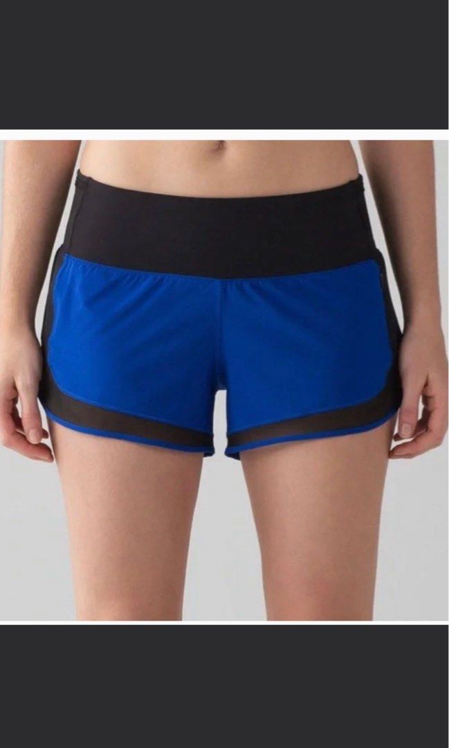 Lululemon Mind Over Miles Short 3.5 Jet Stream Black Size 6 Women s Fashion Activewear on Carousell