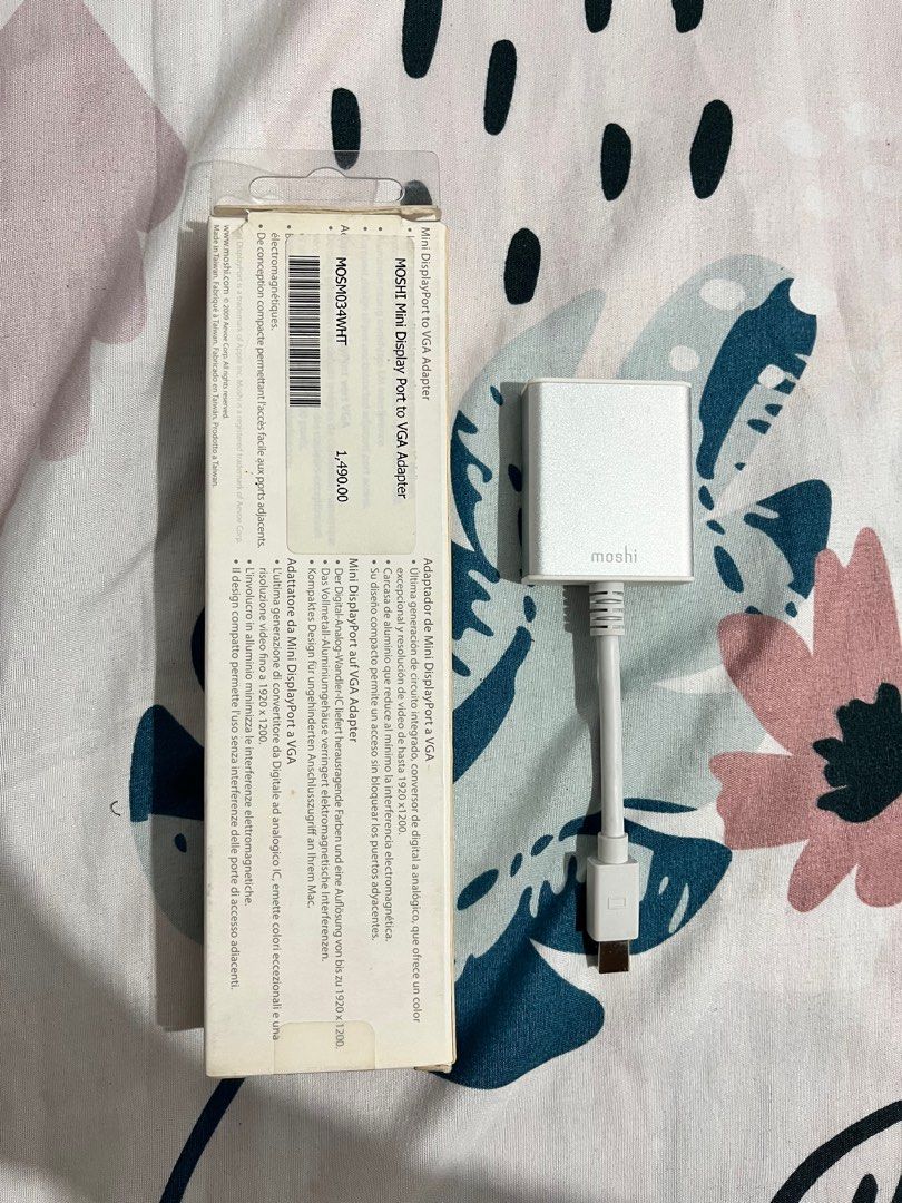 Mini DisplayPort to VGA Adapter (Category: Cables & Adaptors) located in Marikina City. Submitted by ellerona (Listing ID 1328160944, Image 3). Description: Used twice only.