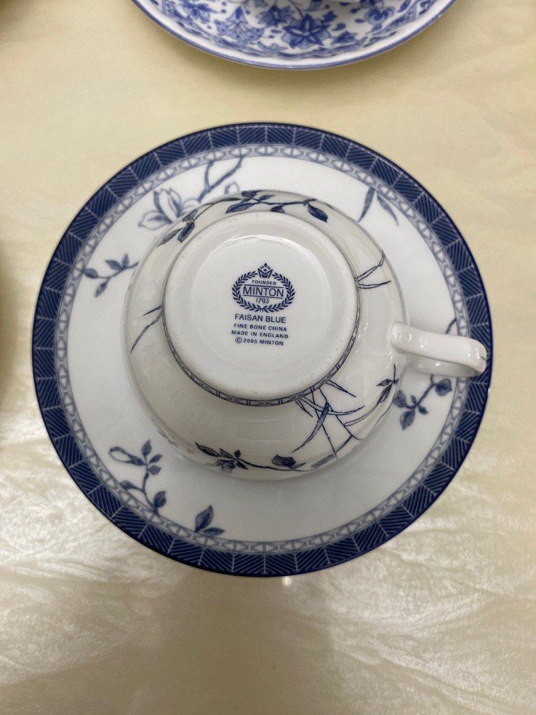 Minton Faisan Blue, Furniture & Home Living, Kitchenware 