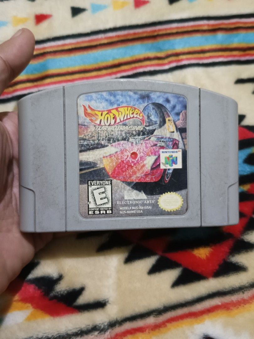 N64 hot wheels turbo racing US untested cart (Category: Nintendo) located in Quezon City. Submitted by markgolveo (Listing ID 1328204465, Image 1). Description: N64 hot wheels turbo racing US untested cart.