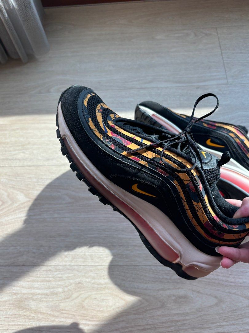 Nike air max 97 sneakers rose pattern black