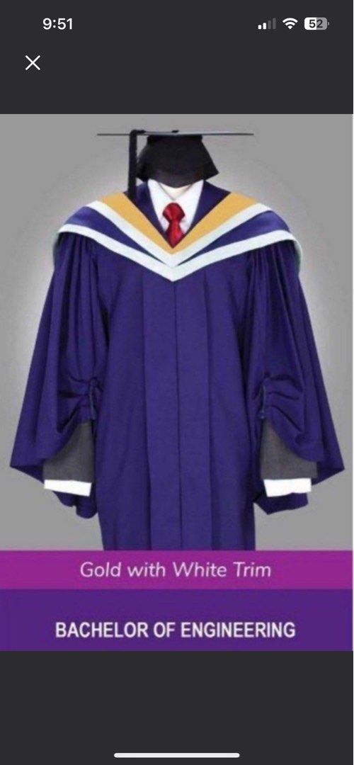 NUS Graduation Gown Bachelor s of Engineering Nursing