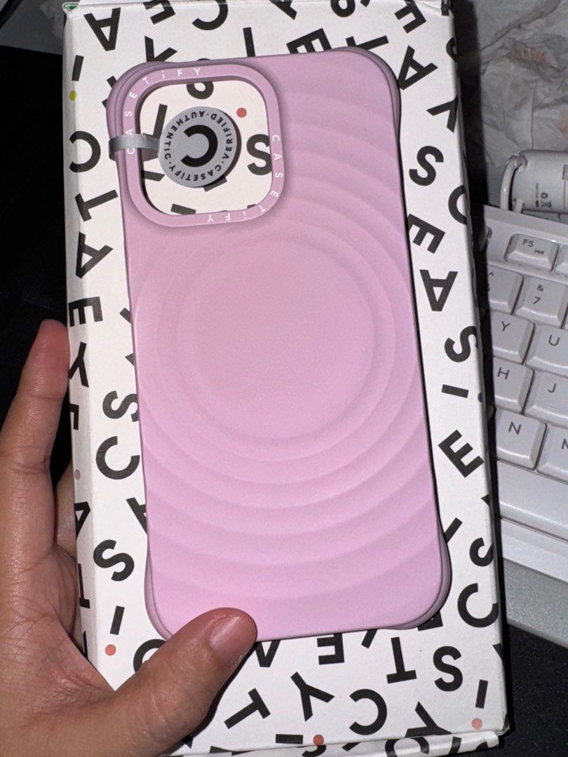 CASETiFY Ripple Hülle Für IPhone 15 Pro Max – Weiches Silikon, MagSafe, Sturzschutz Bis 2 Meter | Primrose Pink