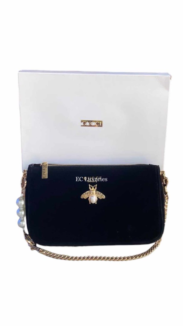 ORIGINAL GUCCI BEE FLANNEL SHOULDER BAG Luxury Bags Wallets on Carousell