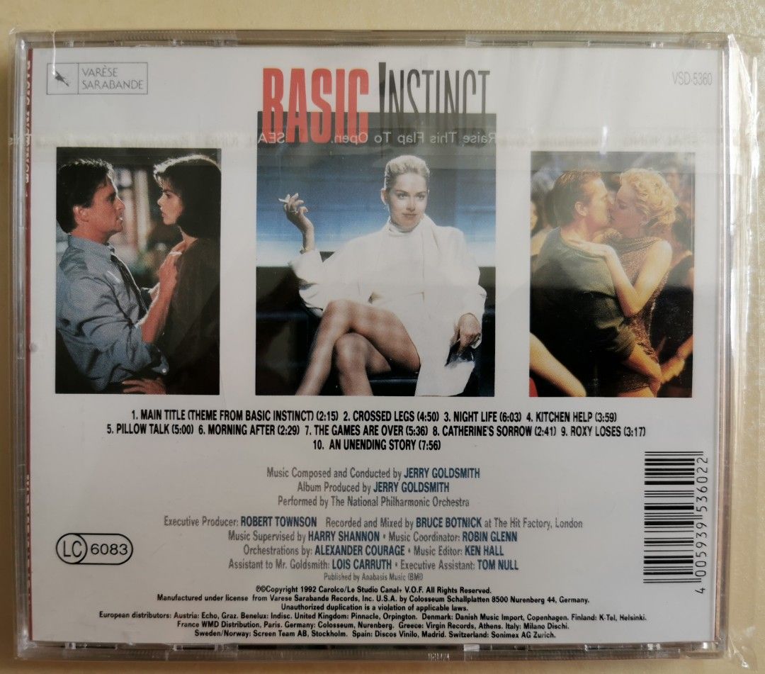 Original Movie Soundtrack: Basic Instinct (Made In Germany), Hobbies ...