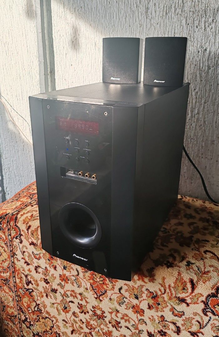 Original Pioneer SXSWR1 Active Subwoofer with 2 Pioneer Satelite