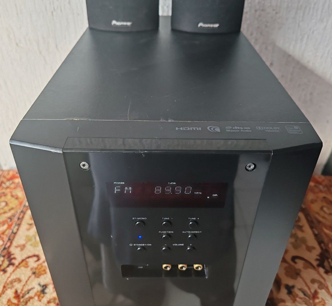 Original Pioneer SXSWR1 Active Subwoofer with 2 Pioneer Satelite