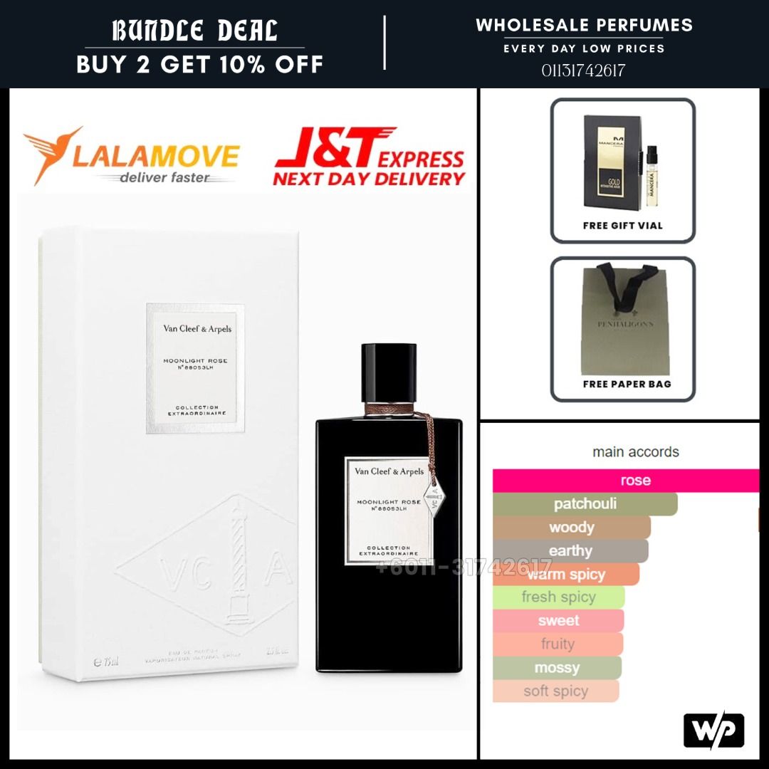 [ORIGINAL] VAN CLEEF & ARPELS MOONLIGHT ROSE EDP 75ML FOR UNISEX