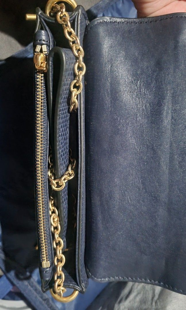 OROTON CLUTCH BAG BLUE Luxury Bags Wallets on Carousell