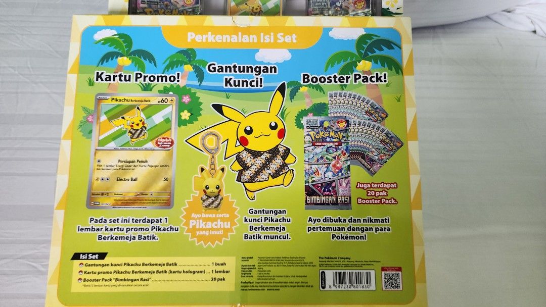 Pikachu's Indonesia journey exclusive tcg set, Hobbies & Toys, Toys & Games  on Carousell