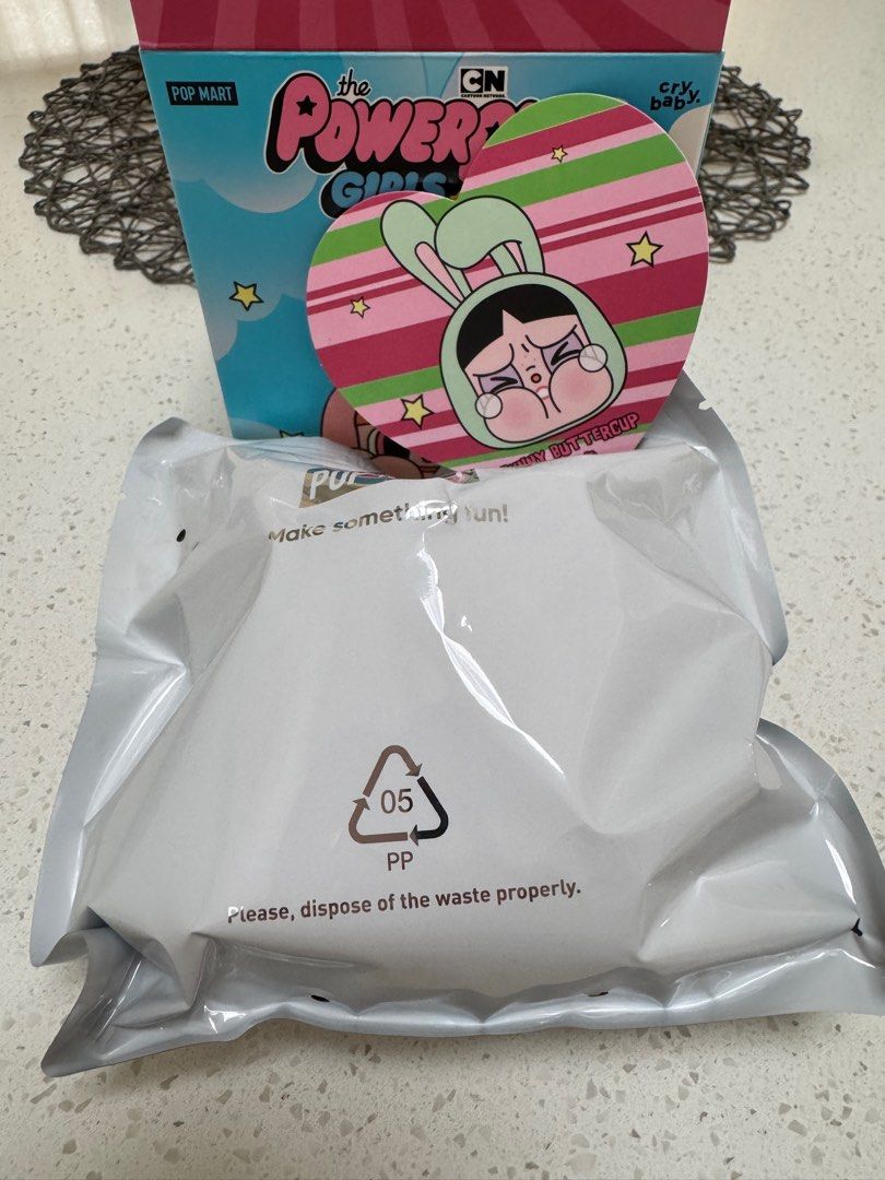 Popmart CRYBABY x PPG Bunny Buttercup, Hobbies & Toys, Toys & Games