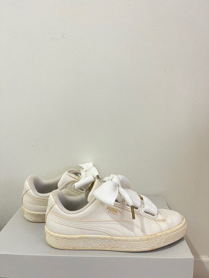 Puma basket bow sneakers cheap