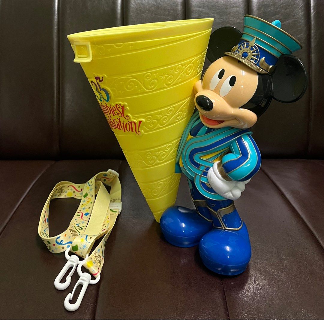 Rare Tokyo Disney Mickey Mouse 35th Anniversary Popcorn Bucket, Hobbies