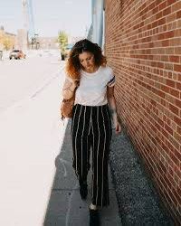 Reformation Petites Marlon Pants Striped Women s Fashion Bottoms Other Bottoms on Carousell
