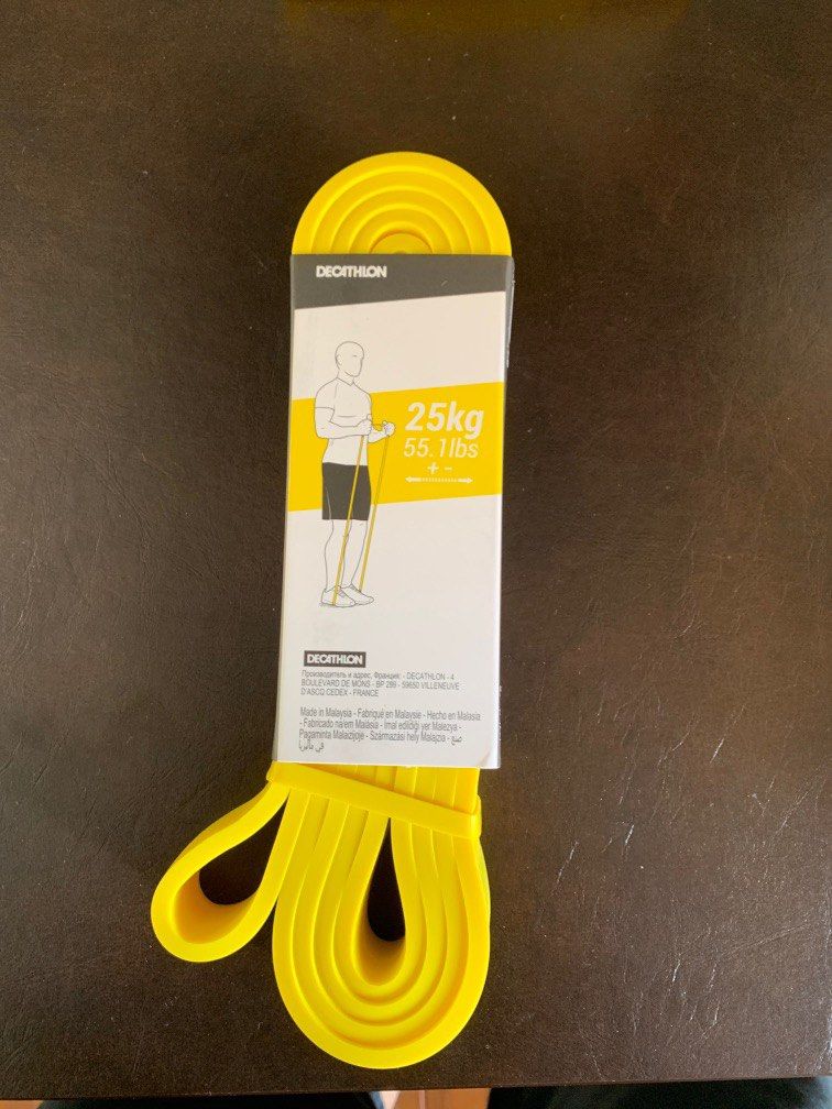 Decathlon yellow resistance band outlet