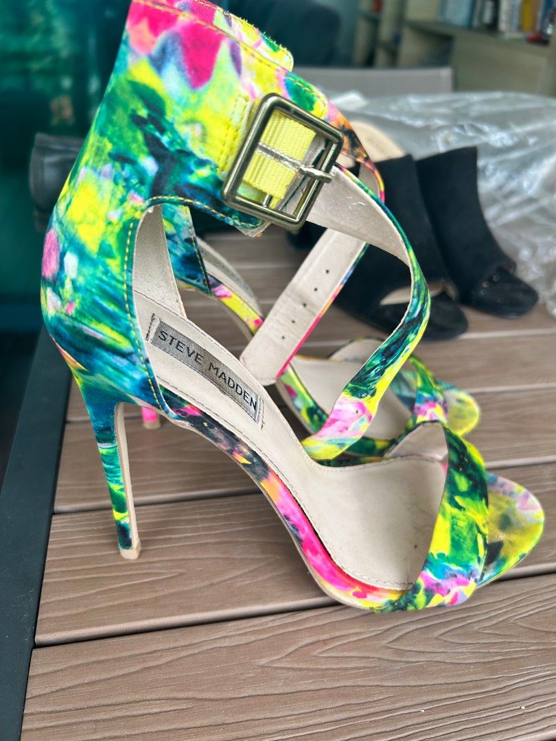 Floral steve madden heels online