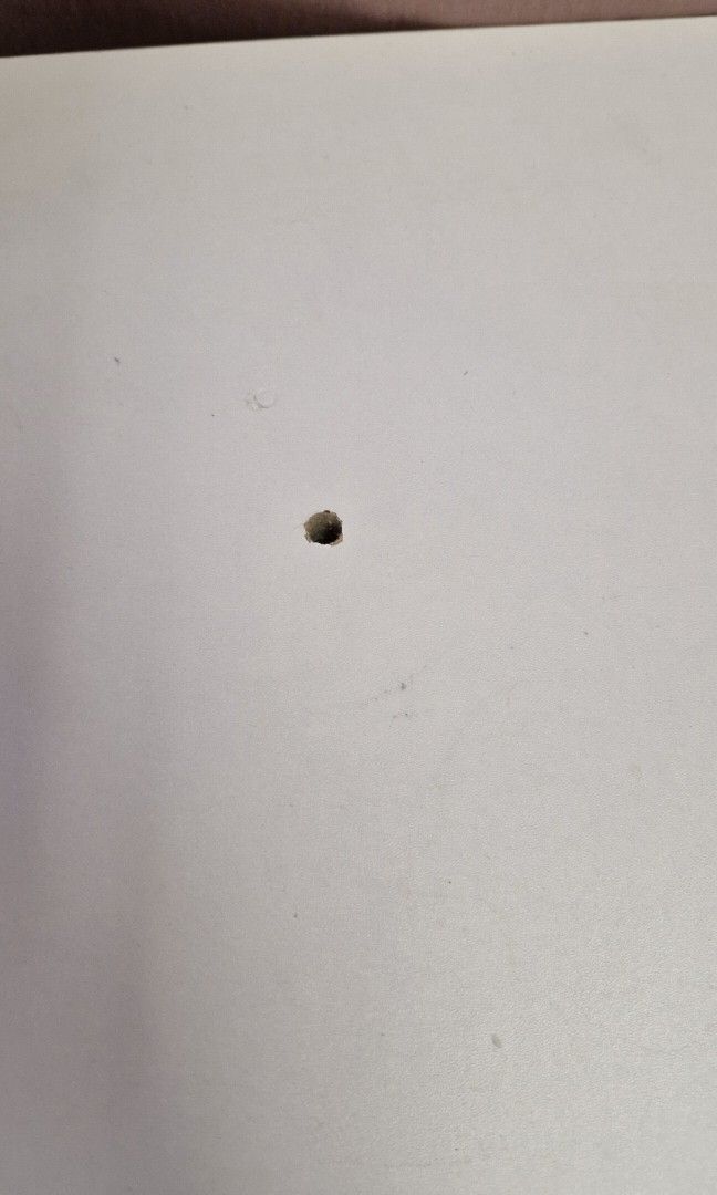 Study / office Table (Category: Tables & Sets) located in Singapore. Submitted by joy_kels (Listing ID 1328070487, Image 2). Description: Has a hole drilling at the side. Does not include monitor screen.