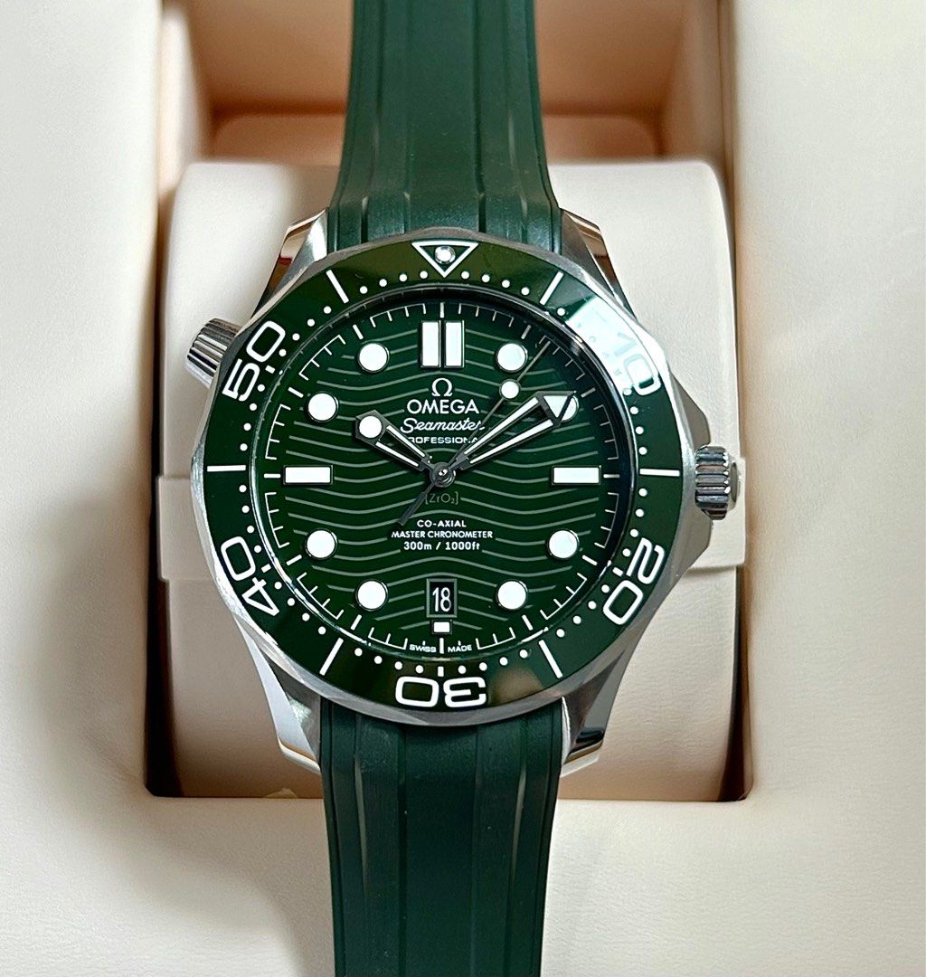 Super Deal>> With Omega Boutique Receipt + Bracelet + Rubber Seamaster