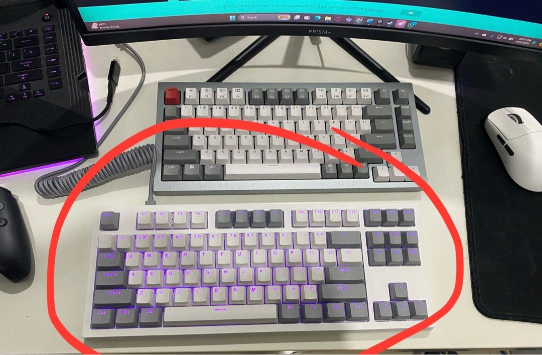 TECWARE PHANTOM+ ELITE 87 RGB MECHANICAL KEYBOARD TRIMODE WIRELESS