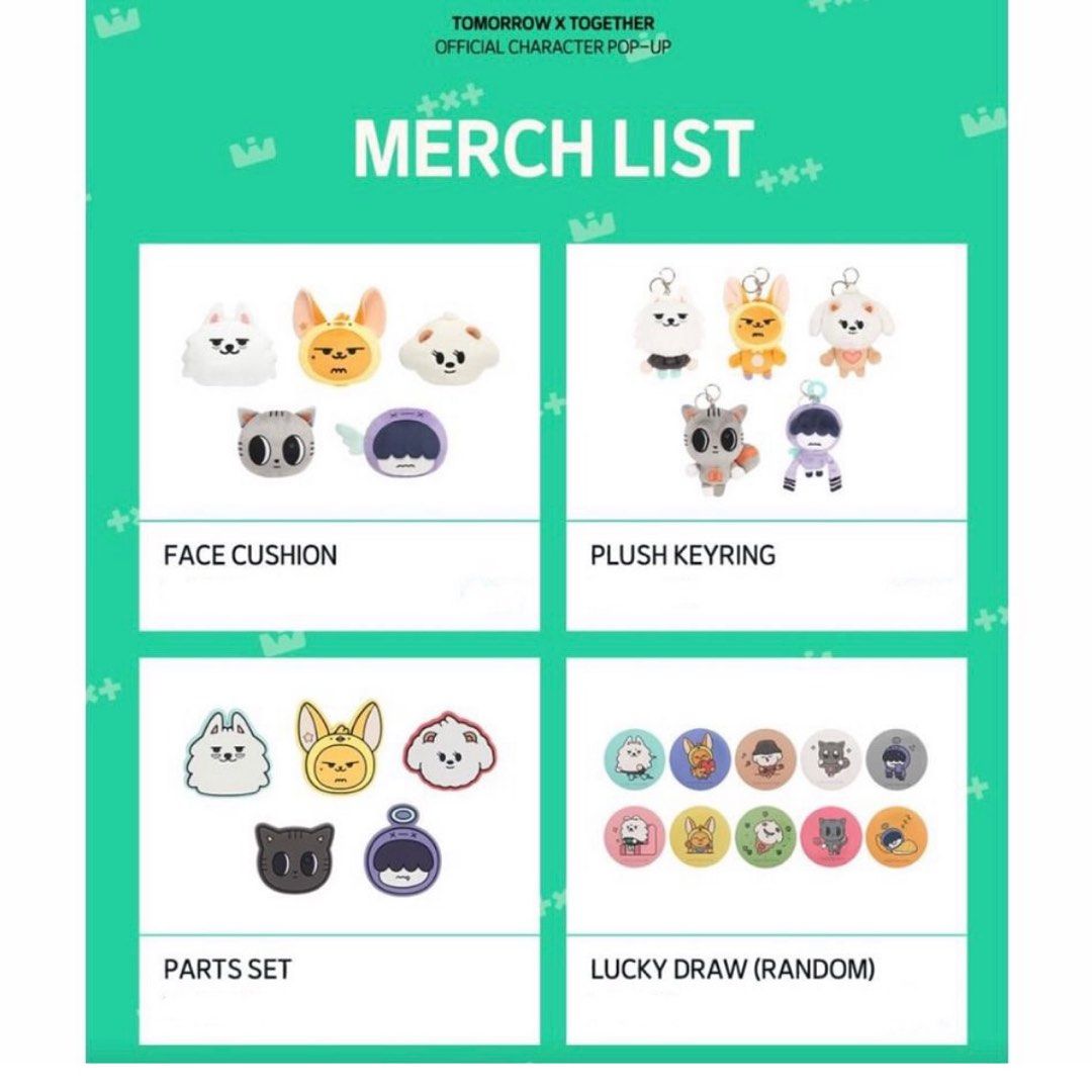 TXT PPULBATU POP-UP 週邊, 興趣及遊戲, 收藏品及紀念品, 明星