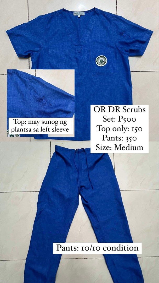 Uniform / Scrub suit (Category: Others Tops) located in Pasig City. Submitted by cerealkiller23 (Listing ID 1328067554, Image 2). Description: St. Luke’s College of Nursing and Trinity University of Asia uniforms Prices are still negotiable :) .