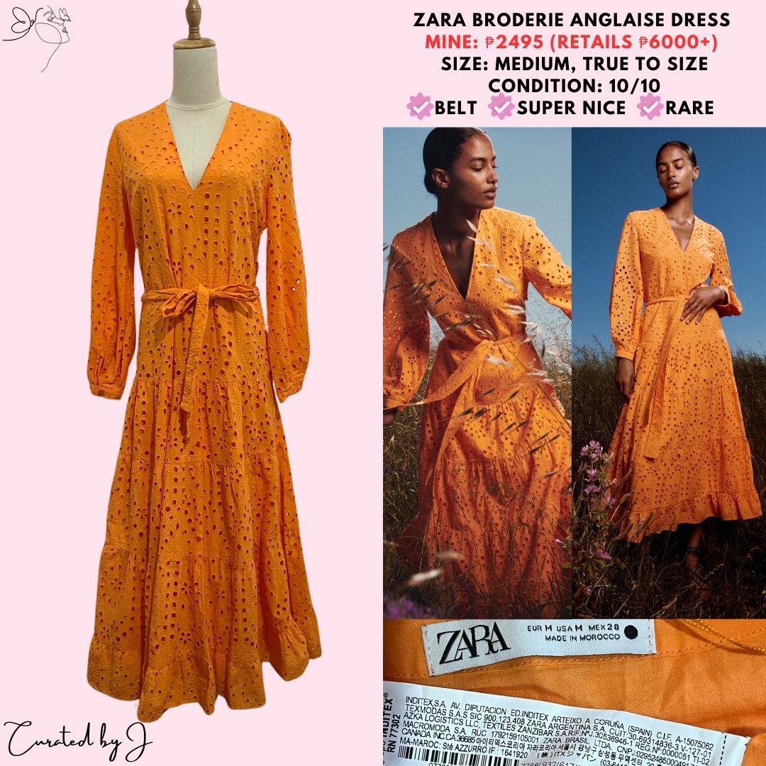 VERY RARE ZARA BRODERIE ANGLAISE DRESS XS ALSO AVAILABLE Women s Fashion Dresses Sets Dresses on Carousell