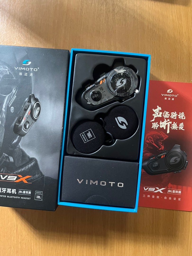 Vimoto V9X Bluetooth JBL Speaker Headset Motorcycle Rider (Waterproof