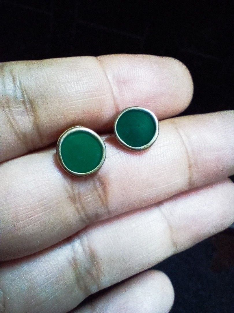 Vintage brass earrings outlet