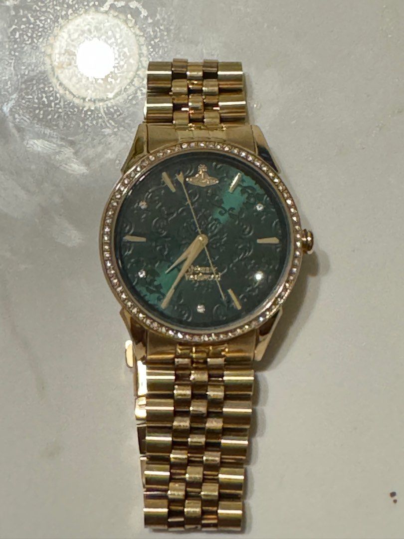 Vivienne westwood green watch on sale