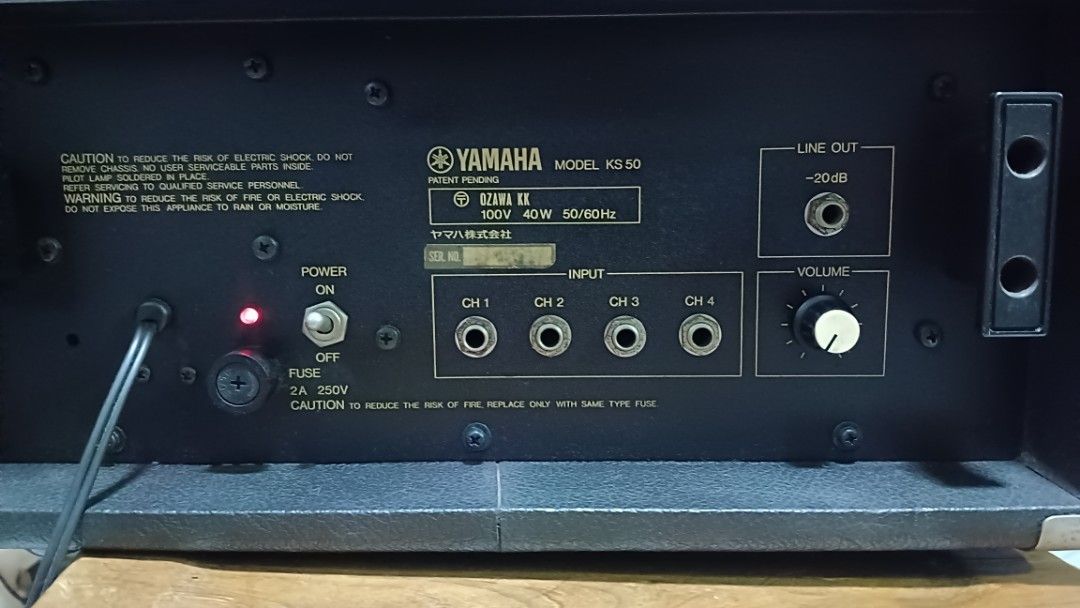 Yamaha ks50 keyboard amplifier (Category: Musical Instruments) located in Paranaque City. Submitted by yourhonorvoy (Listing ID 1328188522, Image 3). Description: 🤩🤩🤩 🎹🎹🎹 Yamaha ks50 keyboard amp 10k only 100volts 💪 Lahat gumagana ng maayos 👍Payment thru cash, bank transfer or gcash 🚚We do shipping👍via lalamove, transportify or cod( within nearby areas) ✈️🚢🚆We also ship nation wide, dipende sa location nyo 💪Payment first before shipp