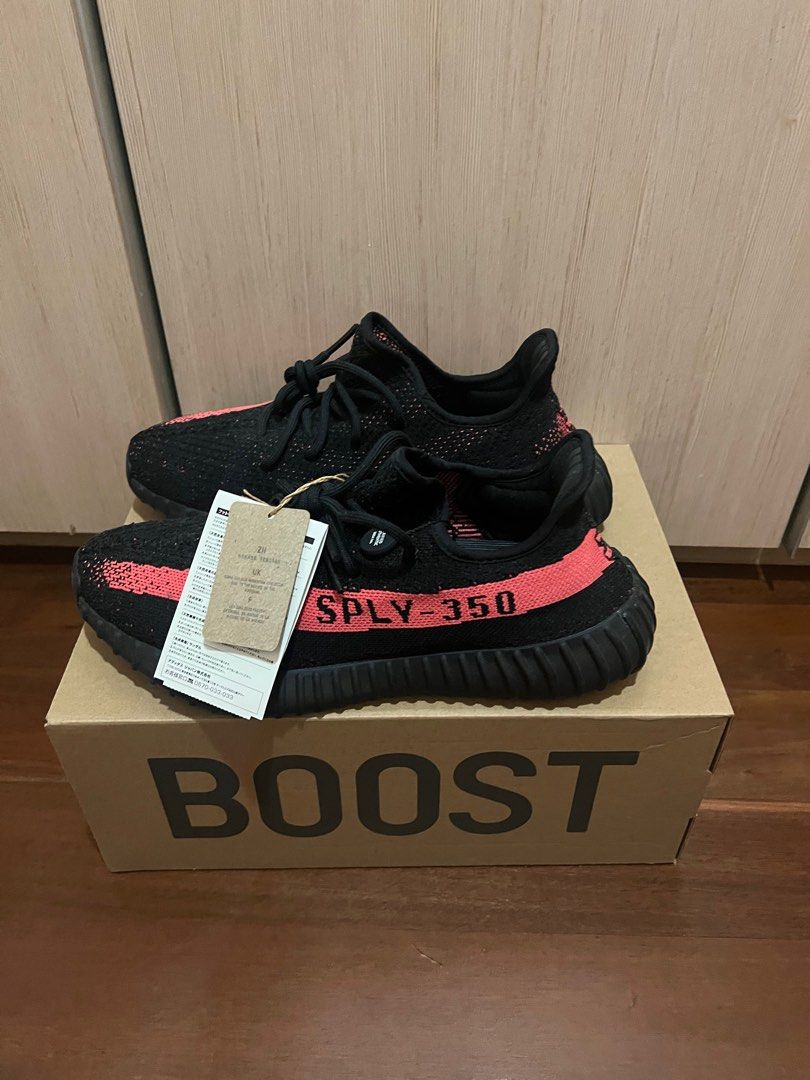 yeezy sply 350 red stripe