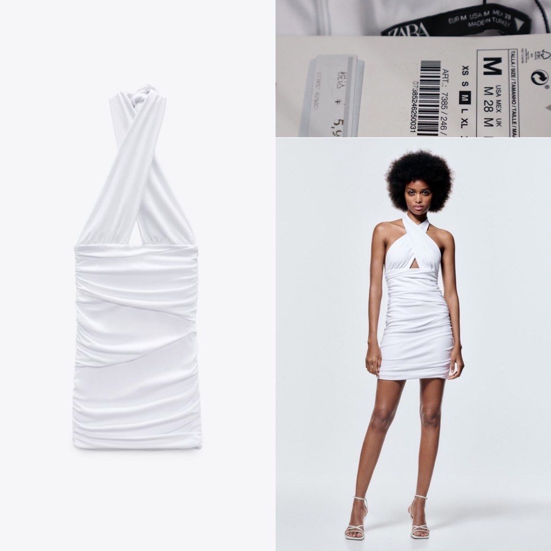 Zara crossover dress cheap
