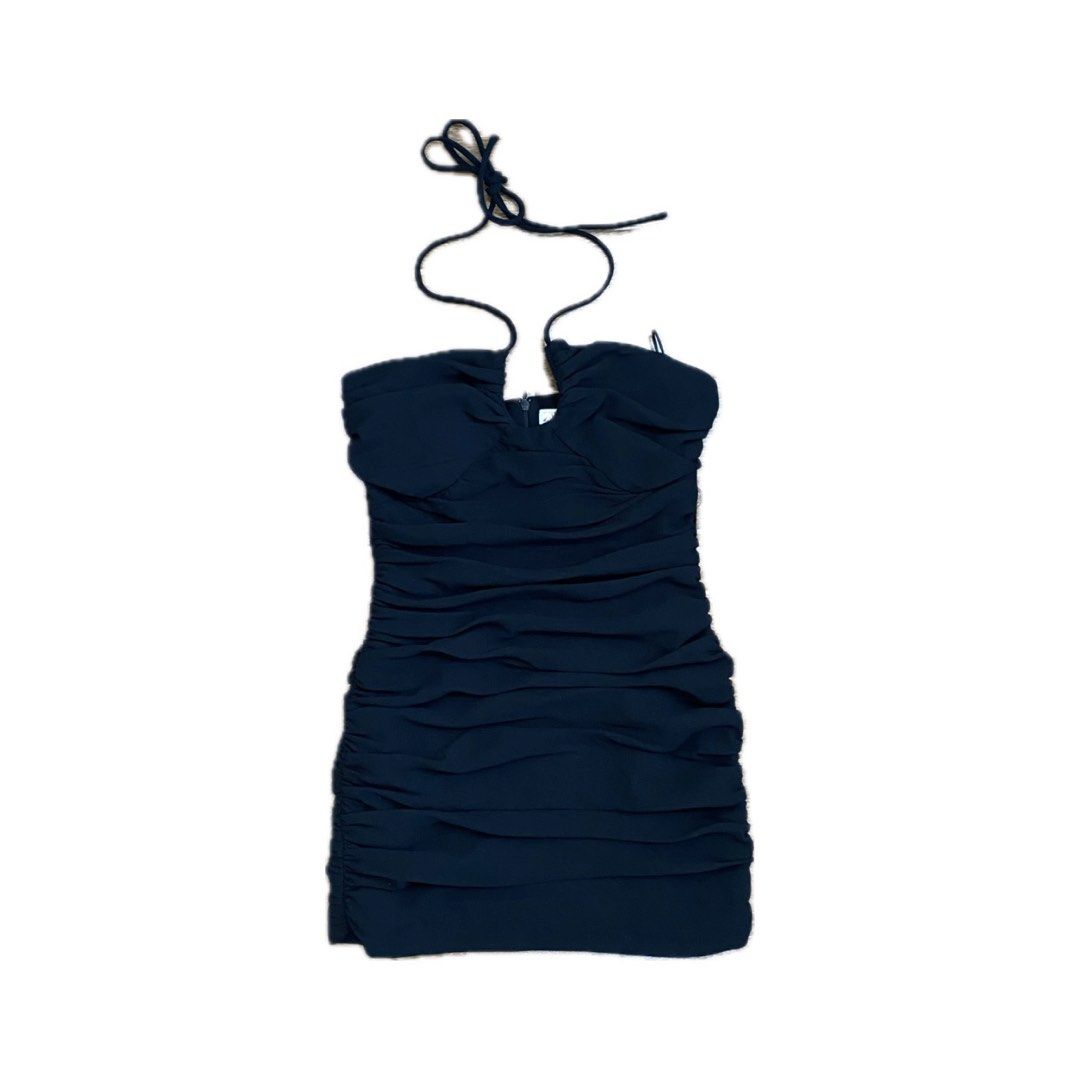 Zara Halter Ruched Mini Dress (Category: Dresses) located in Makati City. Submitted by preluvdbyssa (Listing ID 1328225470, Image 1). Description: - fits xxs-xs - s on tag - used only for fitting - bought in that states.