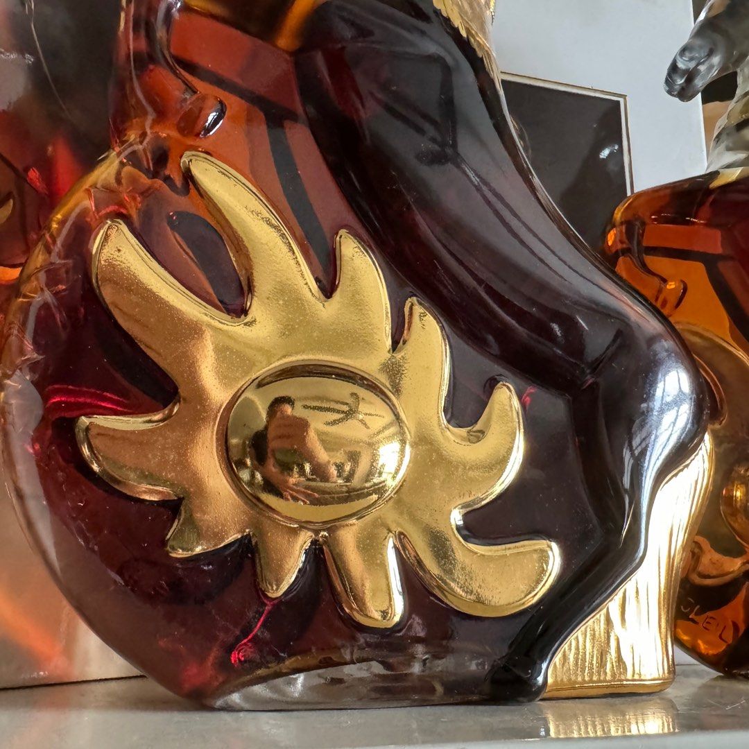 24K Gold Rouyer Guillet glass sun horse cognac xo not VSOP cognac