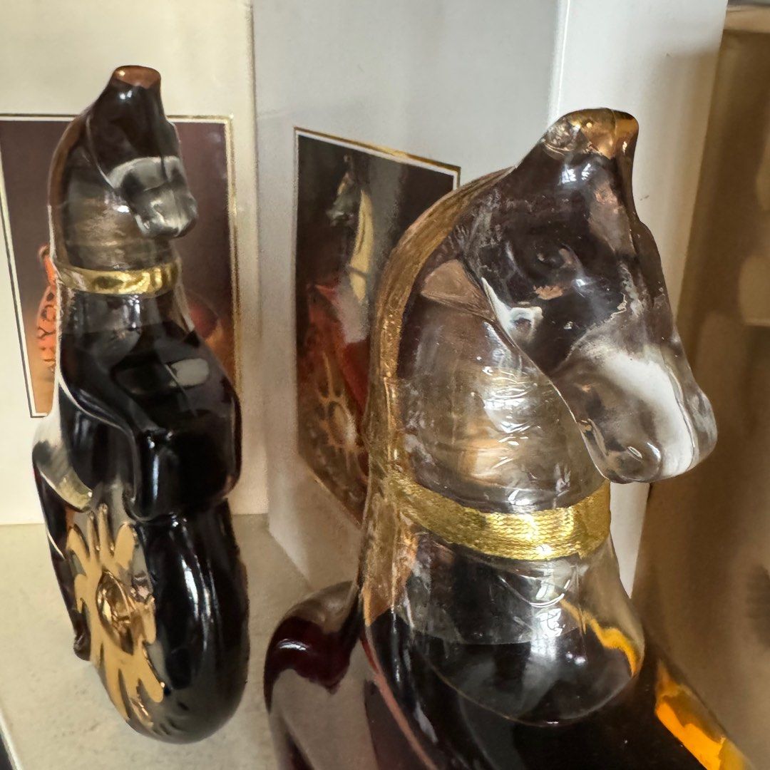 24K Gold Rouyer Guillet glass sun horse cognac xo not VSOP cognac