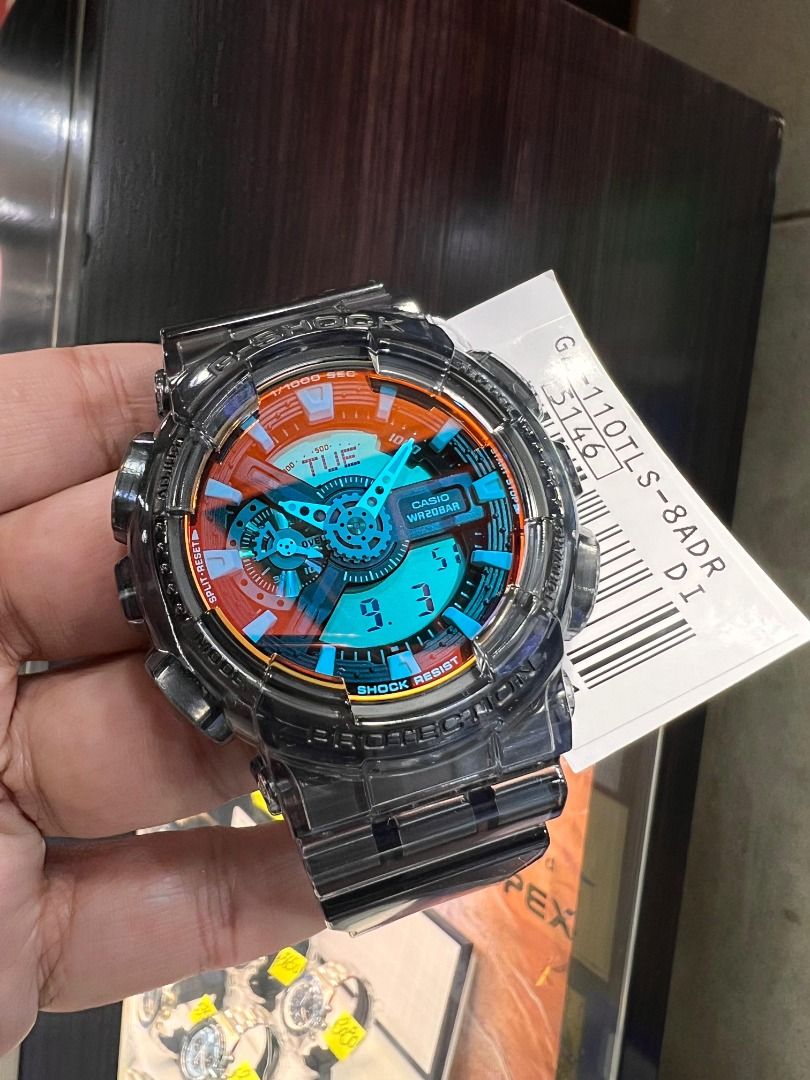 👉👉《清貨大減價》👈👈 CASIO GA-110 SERIES DIGITAL ANALOG G-SHOCK GA-110TLS-8ADR ...