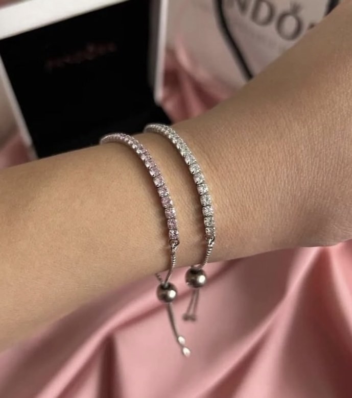 Sparkling slider tennis bracelet pandora new arrivals