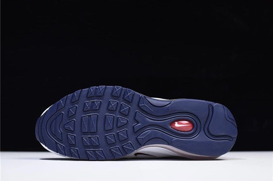 Air max 97 white/blackened blue/red crush clearance