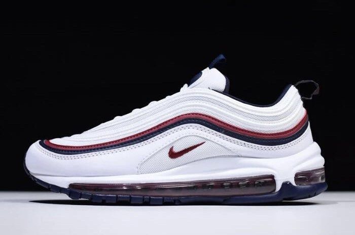 Air Max 97 White Red Crush Blackened Blue 921733 102 Men s Fashion Footwear Sneakers on Carousell