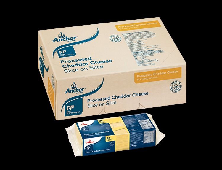 Anchor processed Colored CHEDDAR 84 Slice Cheese 1.040kg - Burger ...