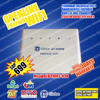 Huawei B310As-938 Modem Globe at Home Prepaid WiFi, Computers & Tech ...