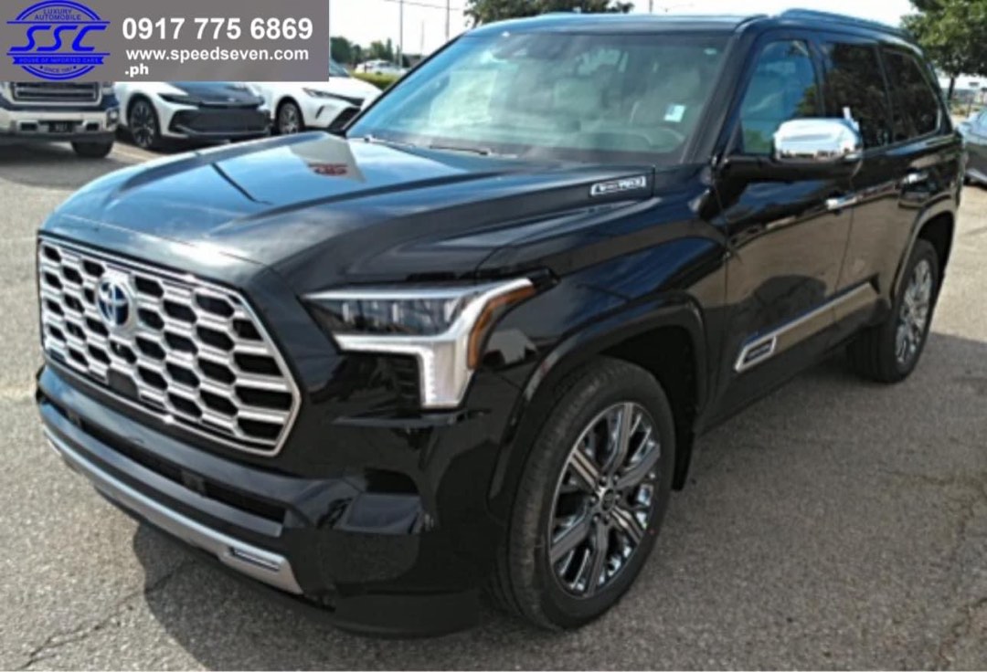 Black 2024 Toyota Sequoia Hybrid Capstone Brand New Auto, Cars for Sale ...