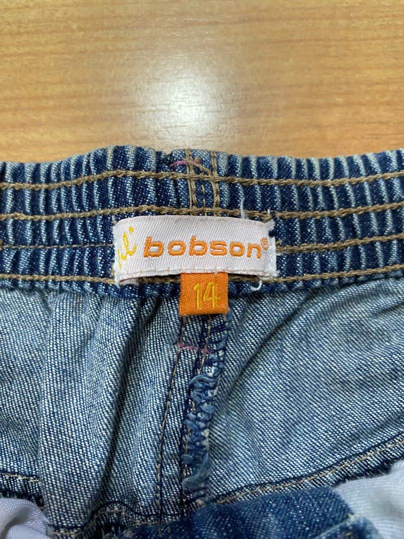 Bobson Jeans for kids (Category: Babies & Kids Fashion) located in Manila. Submitted by randomstuff.mnl (Listing ID 1323515535, Image 3). Description: Waistline: 25 in Length: 23.5 in.