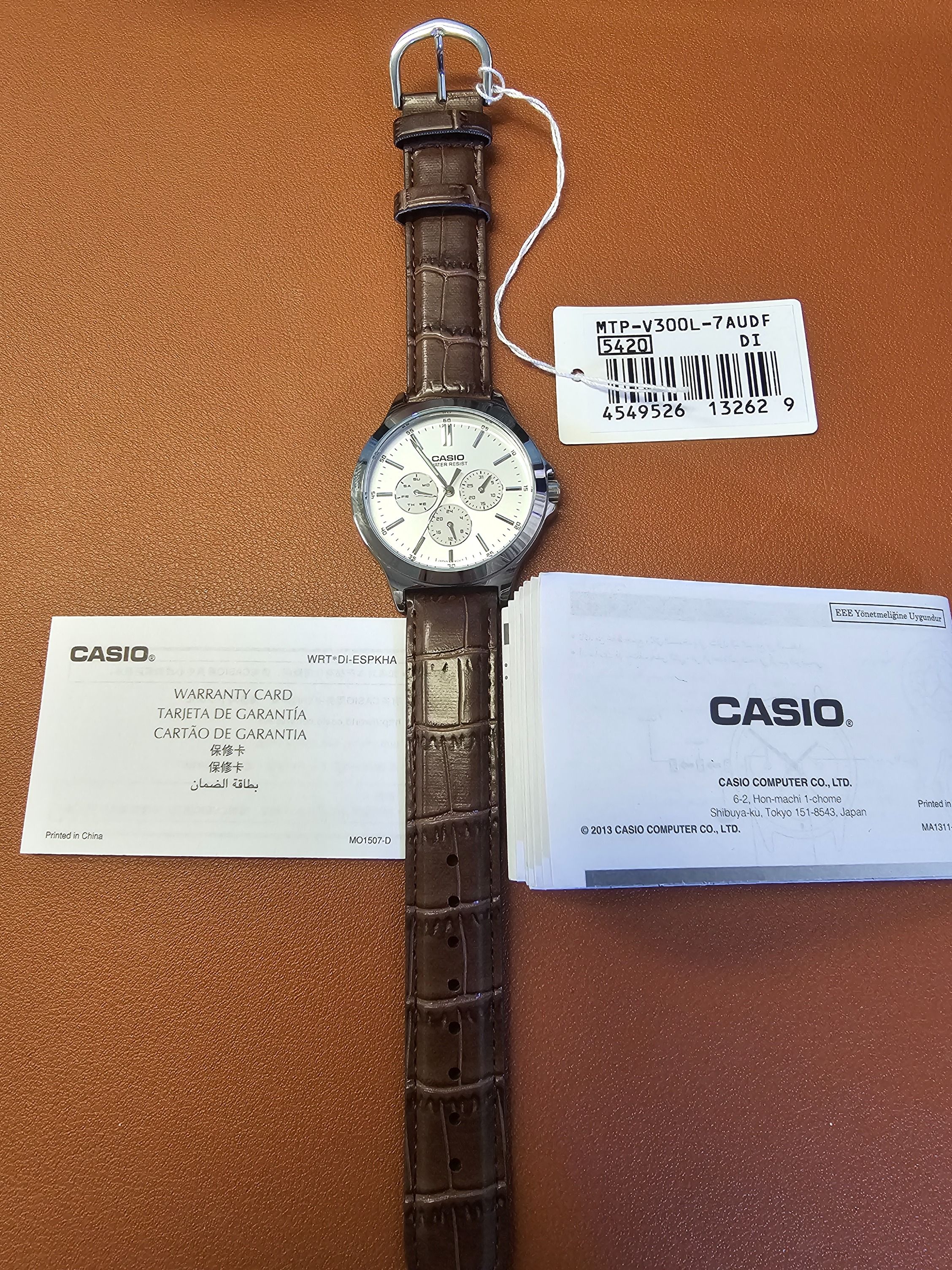 Casio Dress Watch Brand new ANALOG CASIO MTP V300 MODULE 5420 MENS MULTIFUNCTION QUARTZ WRISTWATCH