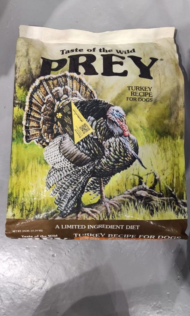 clearance best by 25 Oct 2024 Taste of the Wild Prey Turkey Dry Dog Food 11.34kg Pet Supplies Pet Food on Carousell