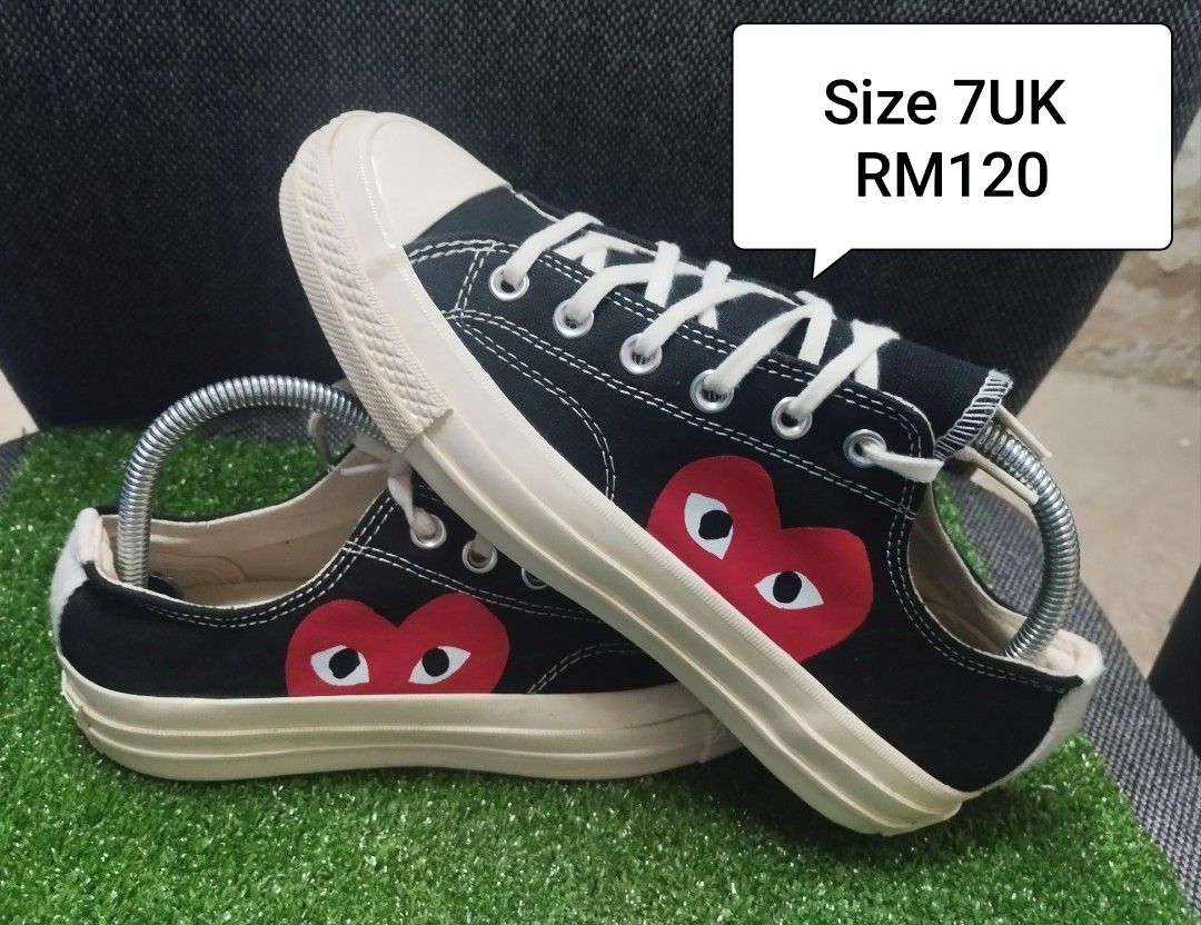 Converse CDG Chuck Taylor 70s Lowcut Women s Fashion Footwear Sneakers on Carousell