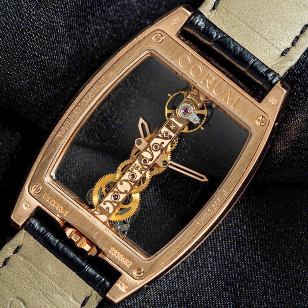 Corum Golden Bridge Classic Rose Gold Full Diamonds 05.0083 B